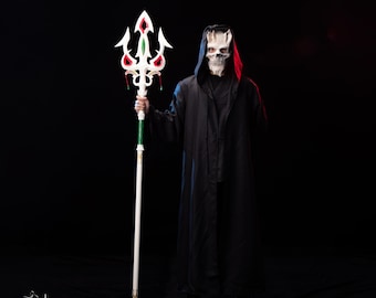 Mipha's Lightscale Trident, BOTW Metal Replica, Life Size Cosplay Prop