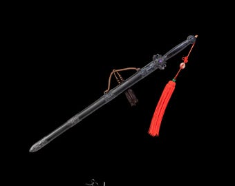 Feng Qiu Huang、手作りの剣、絶妙な東洋の職人技、コレクションや