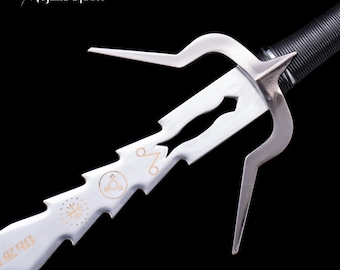 Réplica de la espada Zireael a tamaño real, The Witcher, espada de Ciri, accesorio de cosplay