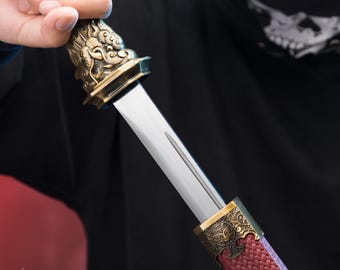 Handgefertigtes Orientalisches Schwert - Tang Dynasty Design Sammlerstück