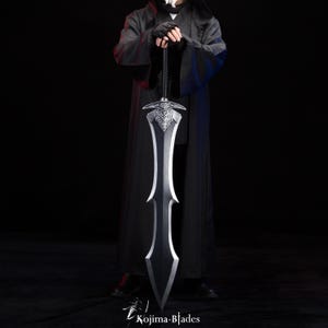 Black Knight Greatsword Life-Size PVC Replica, Dark Souls, Black Knight Sword, Gift for Gamers | Boyfriend | Him, Cosplay Prop