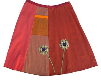 Classic Appliqué Skirt-Pattern Poppy