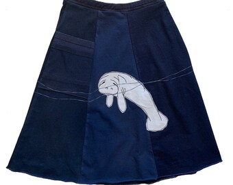 Classic Appliqué Skirt-Manatee