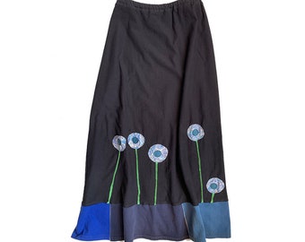 Long Skirt-Patterned Poppy