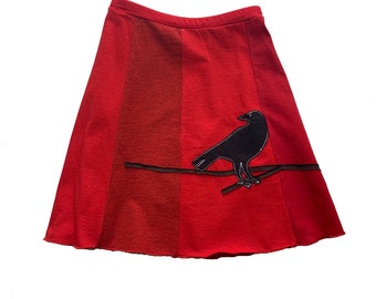 Mini Skirt-Crow