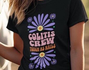 Ulcerative Colitis Awareness T-Shirt IBD Support Chronic Illness Warrior Shirt Spoonie Top