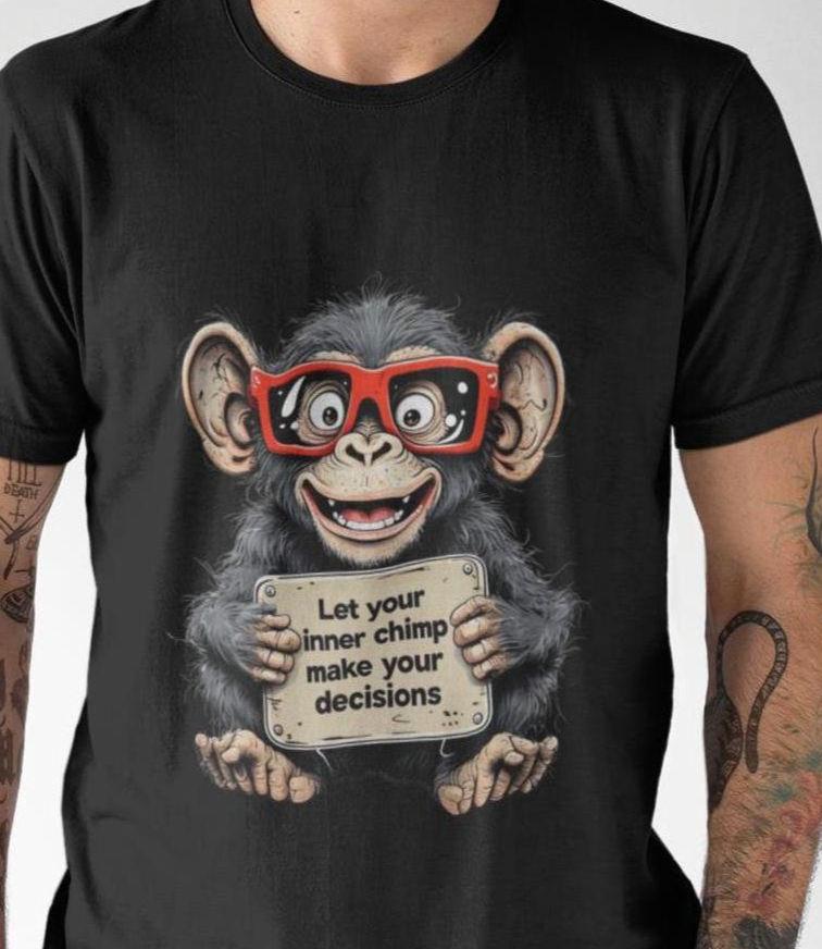 Chimp Paradox T-shirt Mind Management Tee Funny Inner Chimpanzee T
