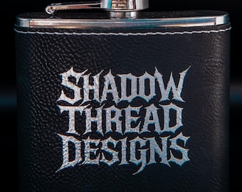 Leather Flask by Shadow Thread Designs