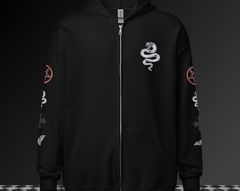 Occult Unisex Zip-up Hoodie