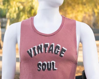 Vintage Soul Tank Top: Sinister Femme Fatale Style