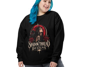 Crimson Moon Crewneck Sweatshirt