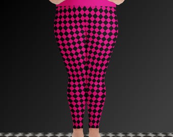 Midnight Harlequin Plus Size Women's Leggings