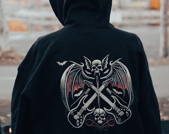 Wings & Strings Shadow Thread Logo Zip-up