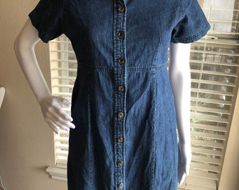 Ll Bean Denim Dress - Etsy