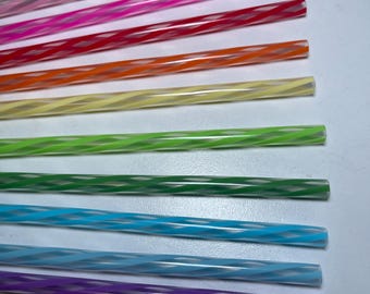 Reusable Plastic Swirl Replacement 11 inch Straw Starbucks Tumbler Straw Straw