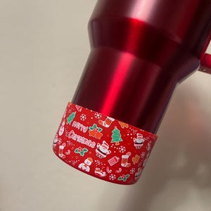 Red Christmas Santa Silicone Boot Bump Cover