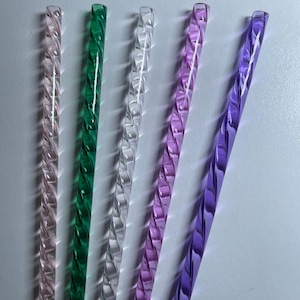 Reusable Plastic Crystal Replacement 11 inch Straw Starbucks Tumbler Straw Twirl Straw