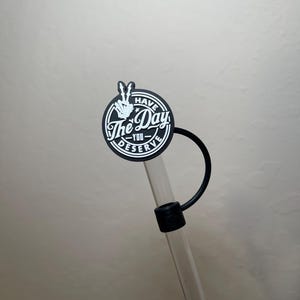 あなたにふさわしい日を PVC ストロー トッパー ストロー カバー ストロー バディ タンブラー アクセサリー