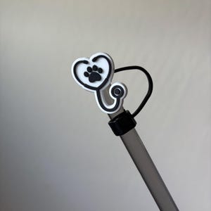 獣医用聴診器 獣医 動物医師 ペットドクター PVC ストロートッパー ストローカバー ストローバディ タンブラーアクセサリー