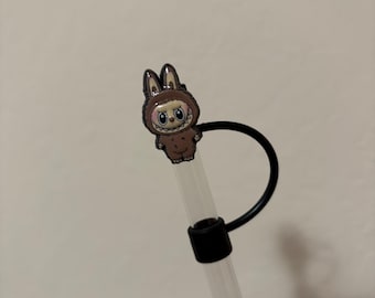 Labubu-pop PVC rietje rietje rietje accessoire beker voor rietje
