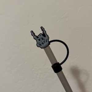 ロックオン スケルトンハンド PVC ストロートッパー ストローカバー ストローバディ タンブラーアクセサリー
