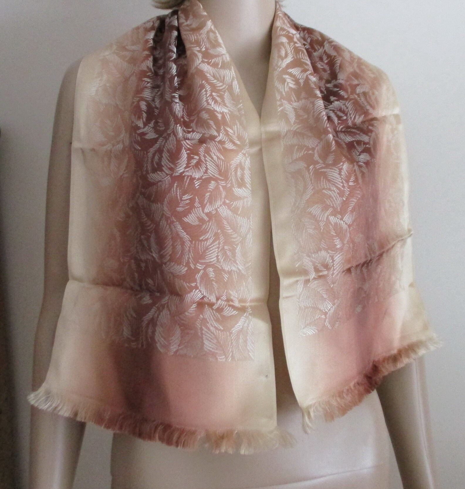 Foulard Vintage En Acétate 80x80 Cm - Bleu, Orange, Rouge - Femme