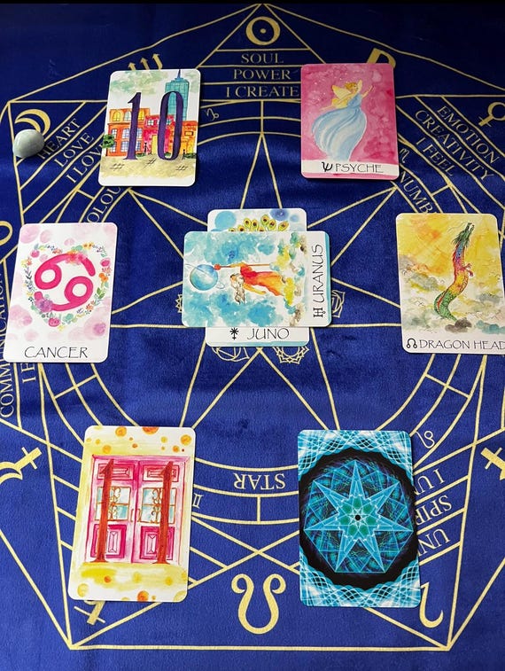Card Reading Spread 7 "Vesica Piscis Spread"