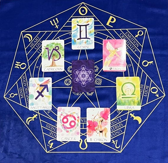 Card Reading Spread 2 "Septagram Spread"