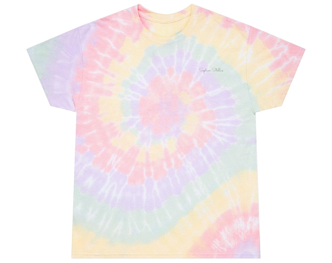 Spiral Tie-Dye Tee - Colorful Casual Statement Shirt for Summer Days, Festivals, Relaxed Vibes, Boho Style, Unisex T-Shirt