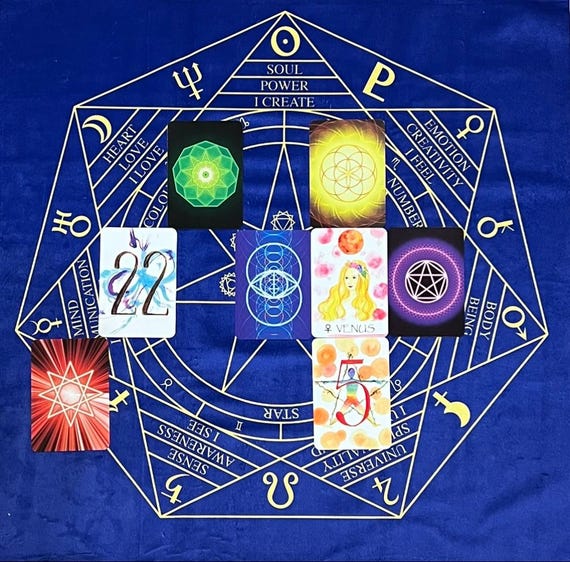 Card Reading Spread 4 "Phi Spiral Spread"