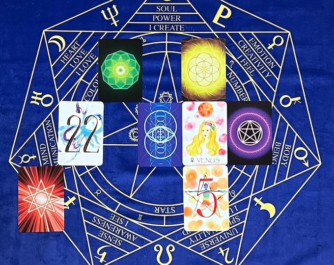 Card Reading Spread 4 "Phi Spiral Spread"