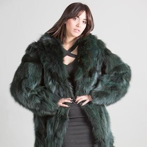 Green Fox | Fur coat | Full Length