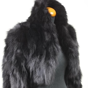 Black Fox Fur Bolero