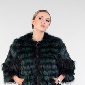 Green Raccoon | Fur Coat |