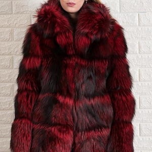 Red fox fur Jacket trew