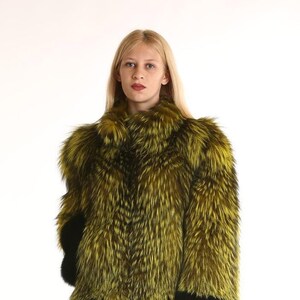 Yellow Fox | Fur Jacket | Waist Length