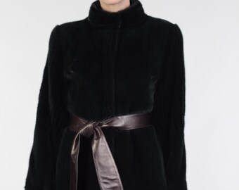 Black Mink | Fur Coat | Mid Length