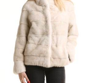 Beige Mink | Fur Coat | Waist Length