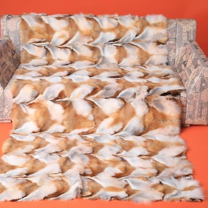 Rotfuchs Pelzdecke Taupe