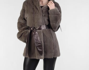 Brown Mink | Fur Coat | Mid Length