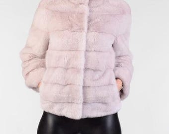 Pink Mink | Fur Coat | Waist Length