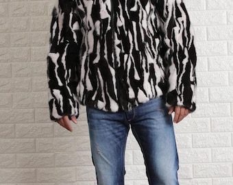 Mens Mink | Fur Bomber| Jacket