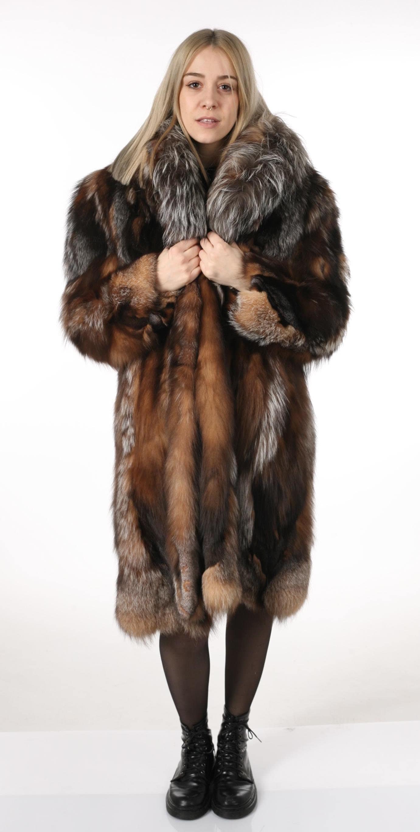 Mink Jacket Fur Saga Outerwear Canada Crystal Fox Fur Coat Kasiopil