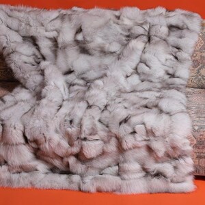 Blue Fox | Fur Blanket | Rug | Home Decor | Throw