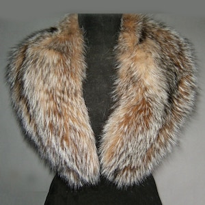 Elegant Genuine Crystal  Fox Fur Collar