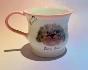 Personalized pet mug custom pet mug ceramic peekaboo mug/hidden animal coffee mug/Custom Cat and Dog Ceramic Mug/Gift For Dog Owner/dog mug
