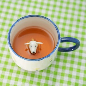 Caneca personalizada para animais de estimação com figura 3D de cachorro/gato, caneca de cerâmica feita à mão, caneca para animais de estimação Peekaboo, presente memorial para amantes de animais de estimação, caneca personalizada para animais de estimação, xícara de café
