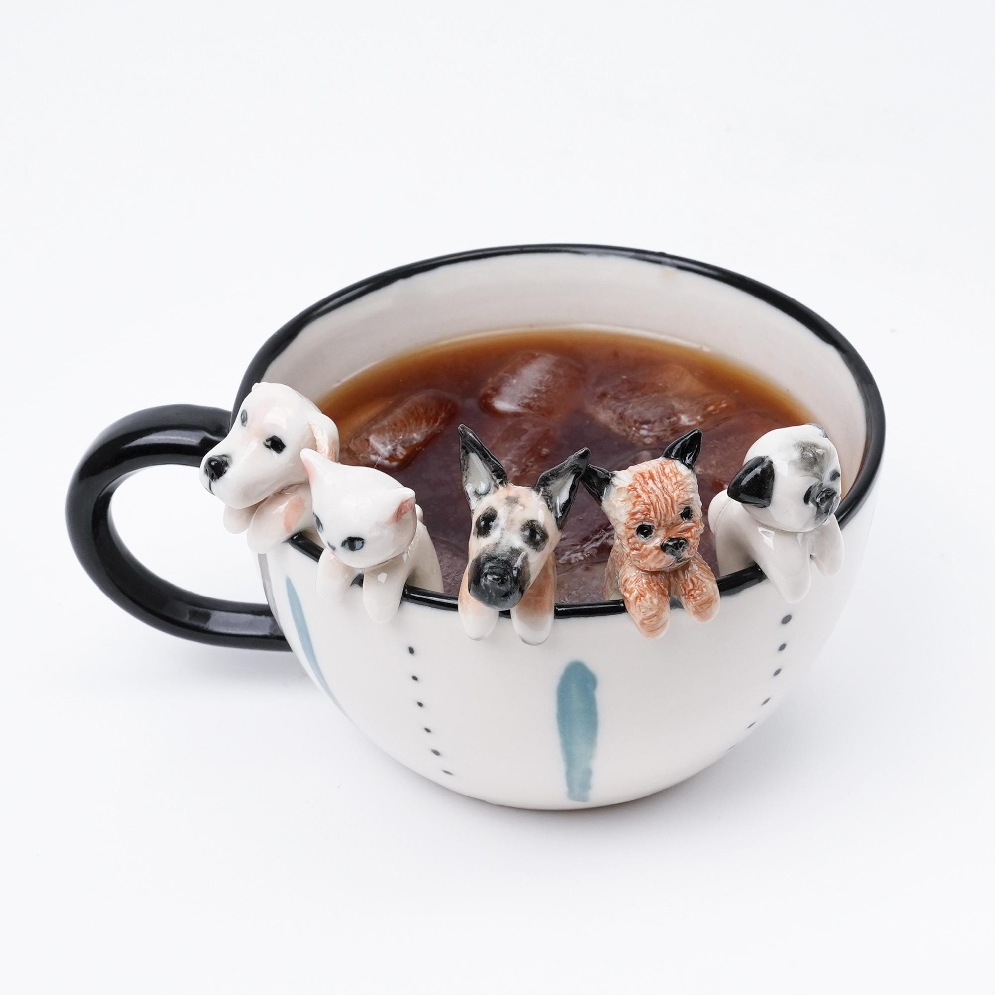 Personlaized Pet Mug Custom Your idea Handmade Coffee Mug Birthday Gift for Pet Owner Family Gift Cute Dog Cappuccino Mug Hidden Animal Cup
