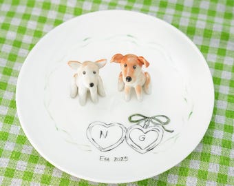 Benutzerdefinierte Haustier Ring Schale Haustier Figur Keramik Schmuck Halter für Tierliebhaber handgemachte Hund Schmuckstück Schale personalisierte Haustier-Liebhaber Geschenk Y2K
