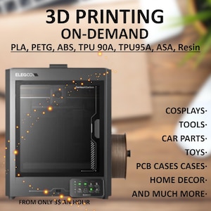 3D Printing On-Demand (Custom 3D Printing services)